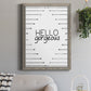 Hello Gorgeous - Barnwood Framed Canvas Print