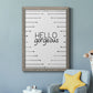 Hello Gorgeous - Barnwood Framed Canvas Print