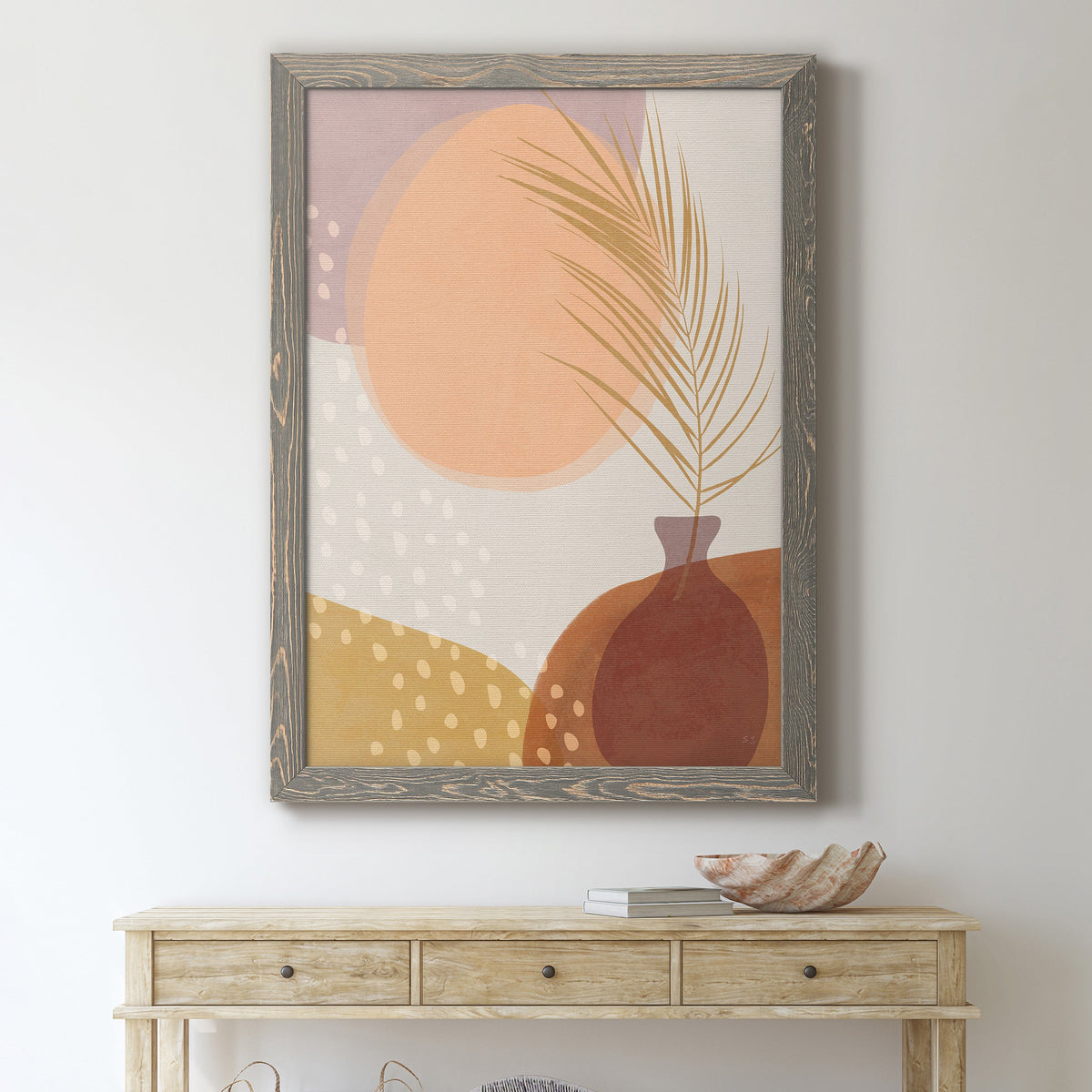 Sedona Sunset - Barnwood Framed Canvas Print