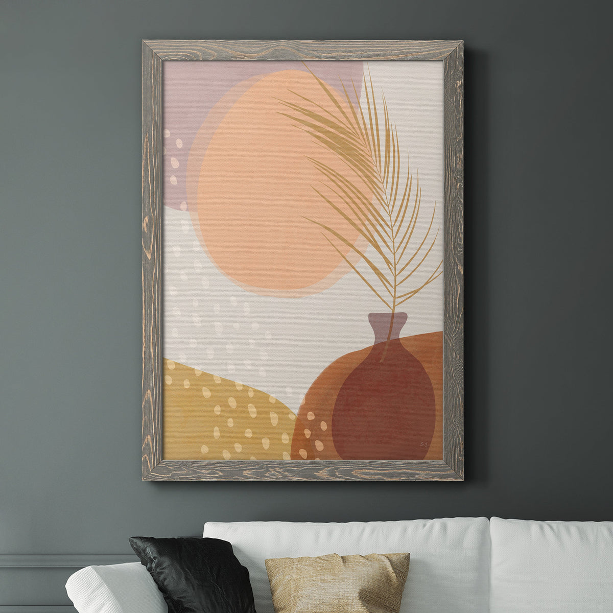 Sedona Sunset - Barnwood Framed Canvas Print
