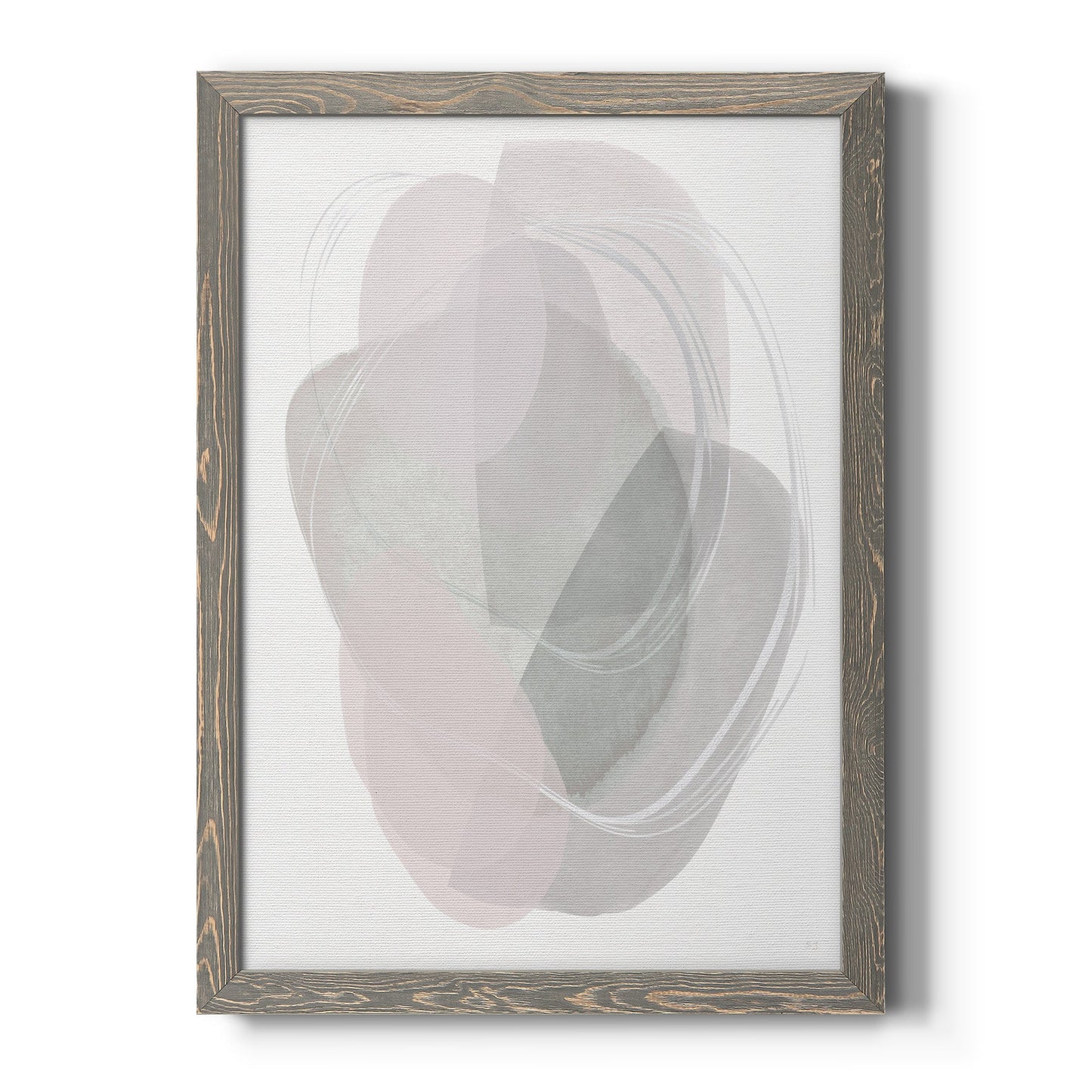 River Jewels II - Barnwood Framed Canvas Print