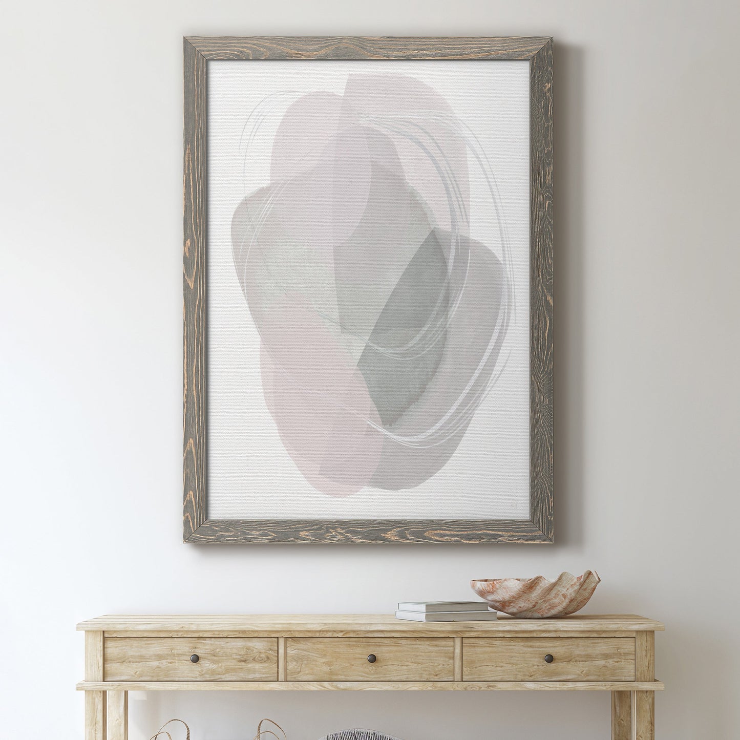 River Jewels II - Barnwood Framed Canvas Print