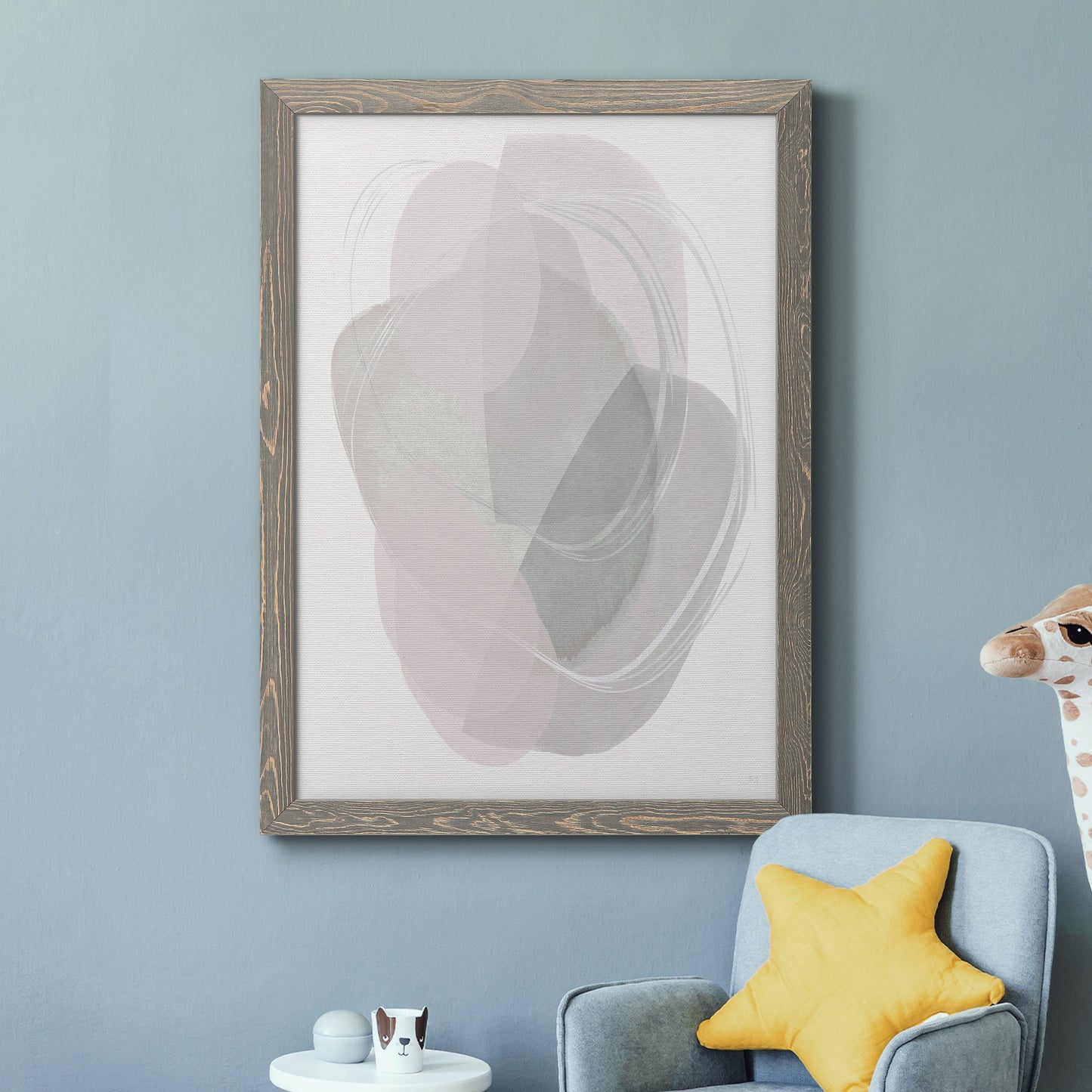 River Jewels II - Barnwood Framed Canvas Print