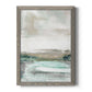 Summer Teal I - Barnwood Framed Canvas Print