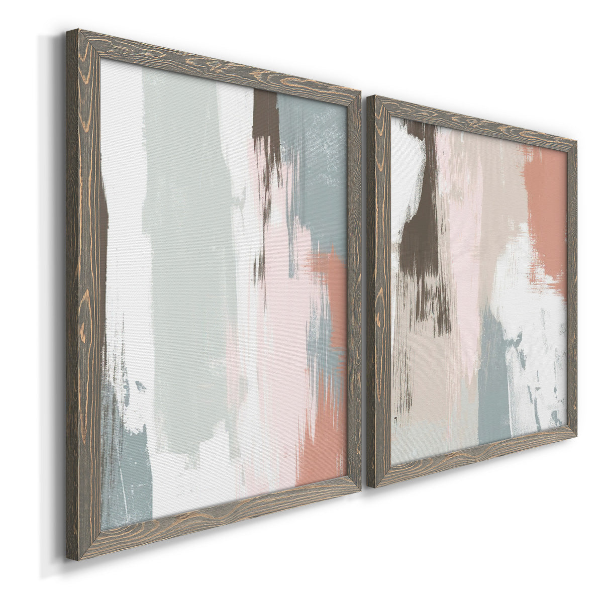 Sandstone Peel III - Barnwood Framed Canvas Set