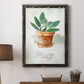 Potted Sage - Barnwood Framed Canvas Print