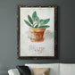 Potted Sage - Barnwood Framed Canvas Print