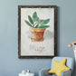 Potted Sage - Barnwood Framed Canvas Print