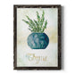 Potted Thyme - Barnwood Framed Canvas Print