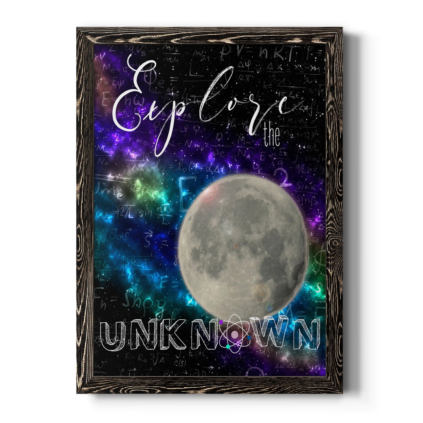 Explore - Barnwood Framed Canvas Print