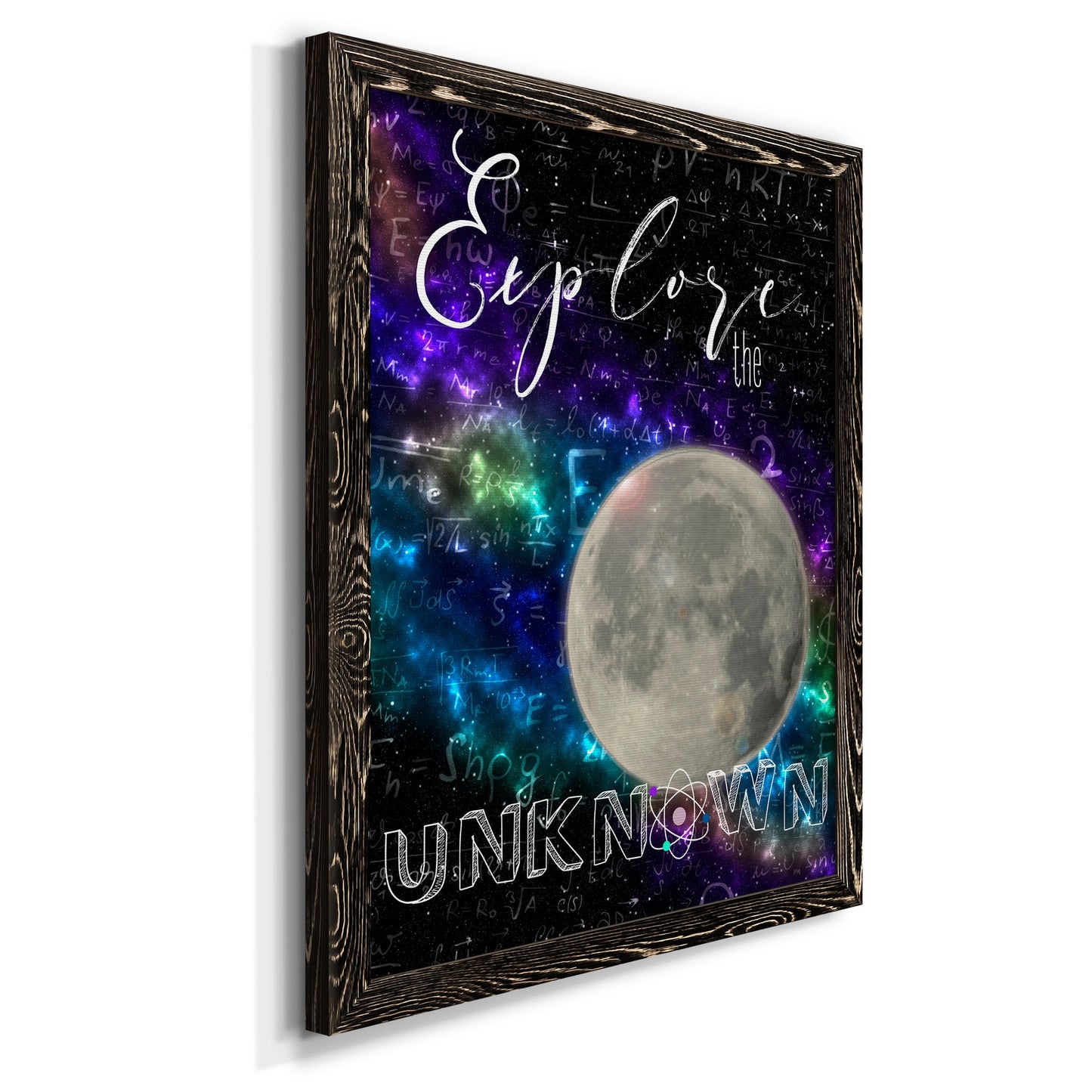Explore - Barnwood Framed Canvas Print