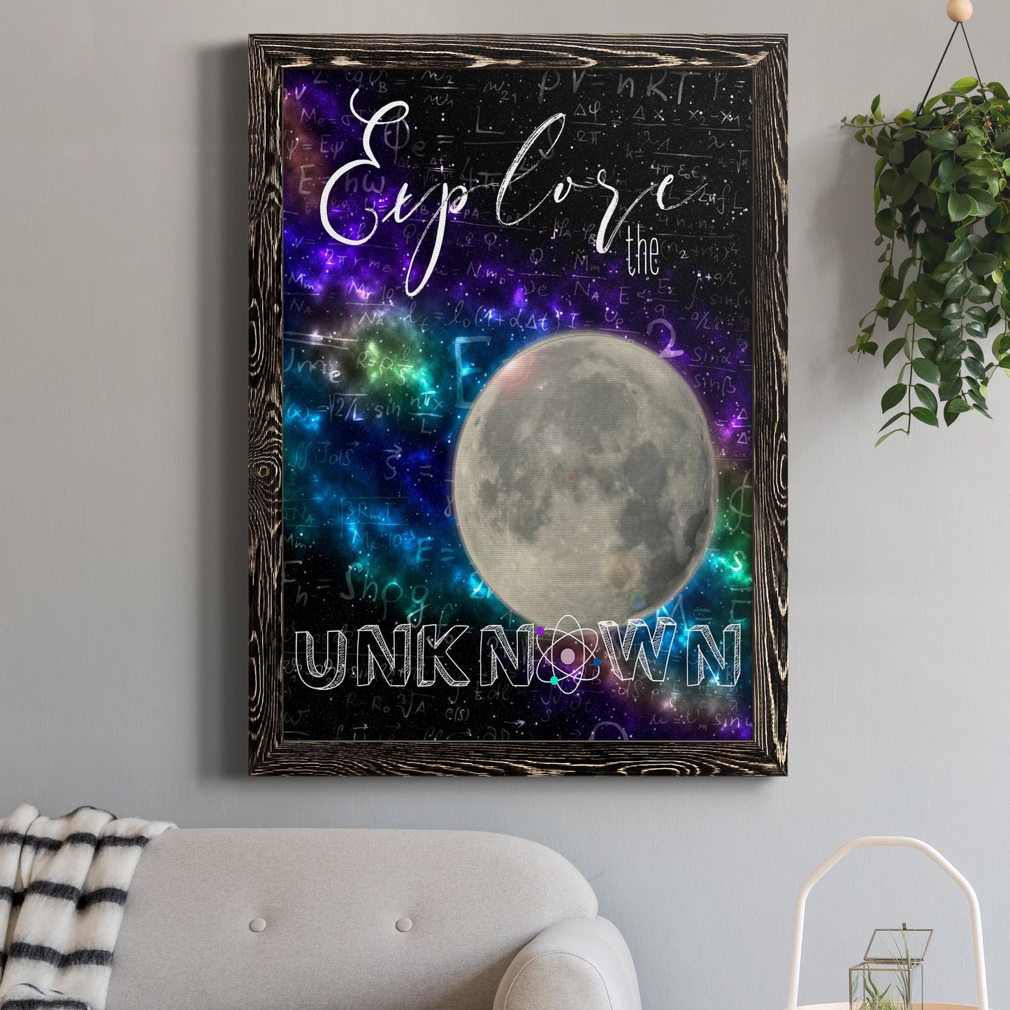 Explore - Barnwood Framed Canvas Print