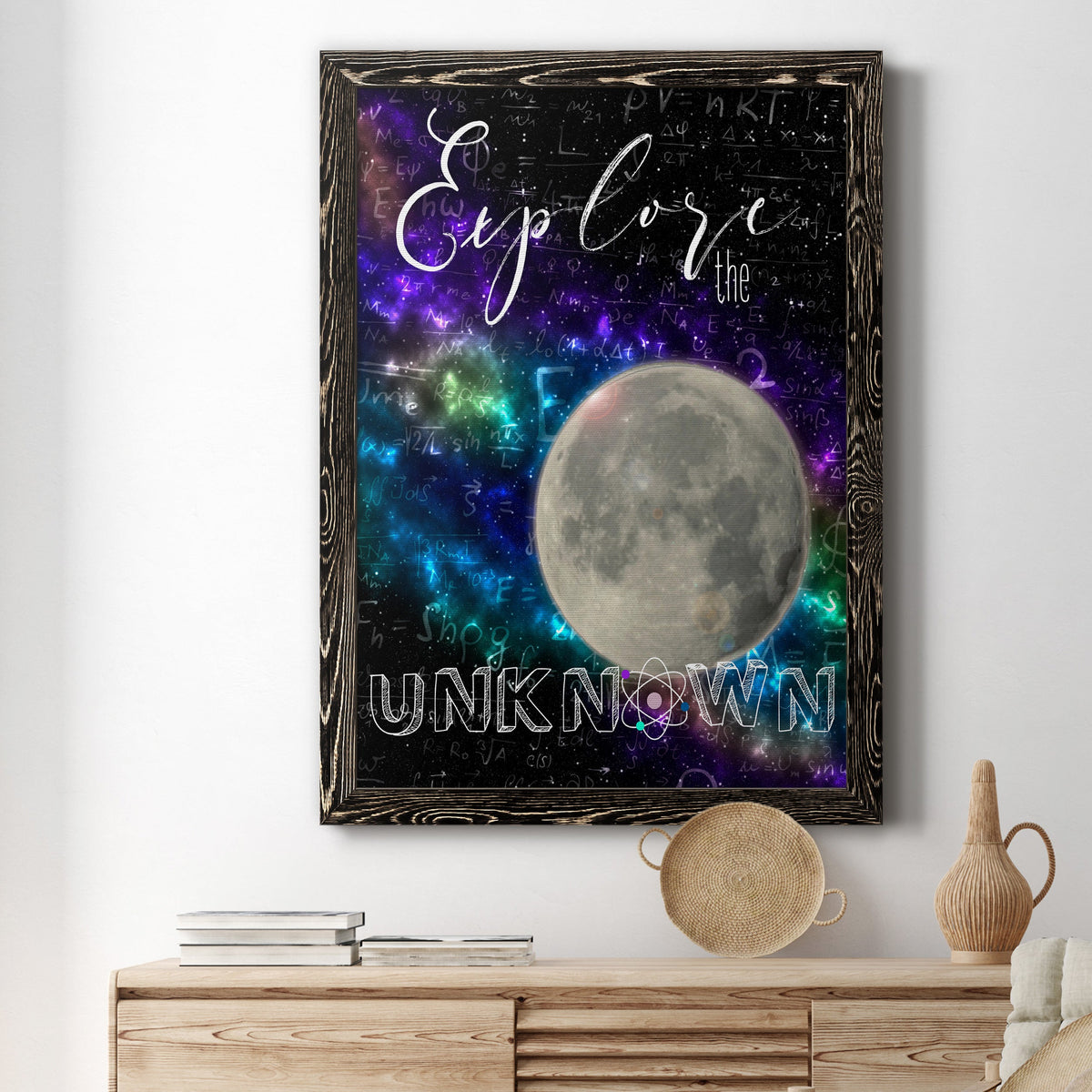 Explore - Barnwood Framed Canvas Print