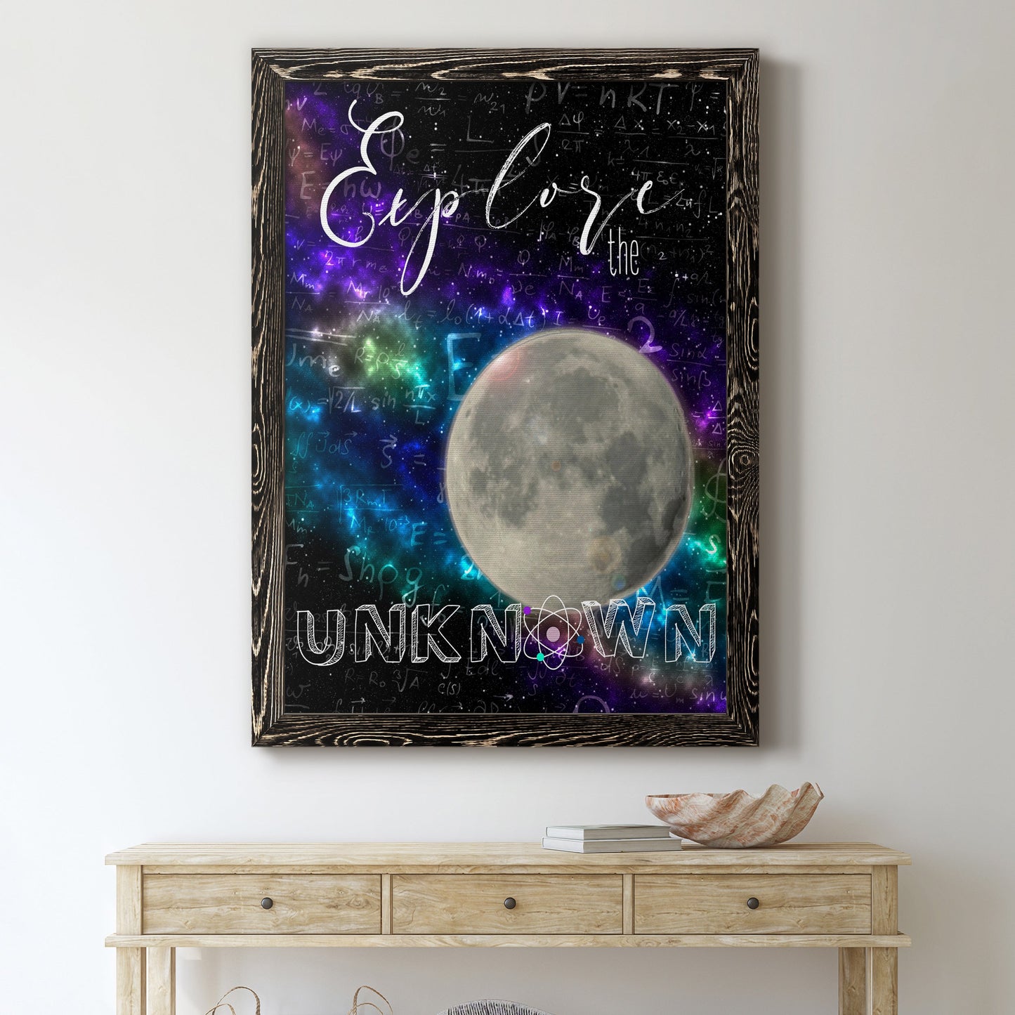 Explore - Barnwood Framed Canvas Print