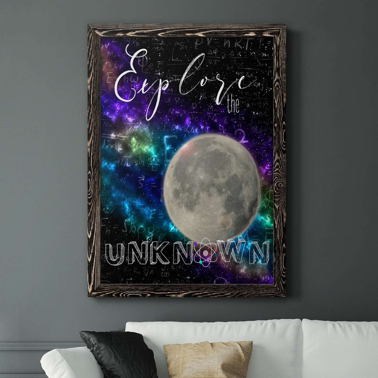 Explore - Barnwood Framed Canvas Print