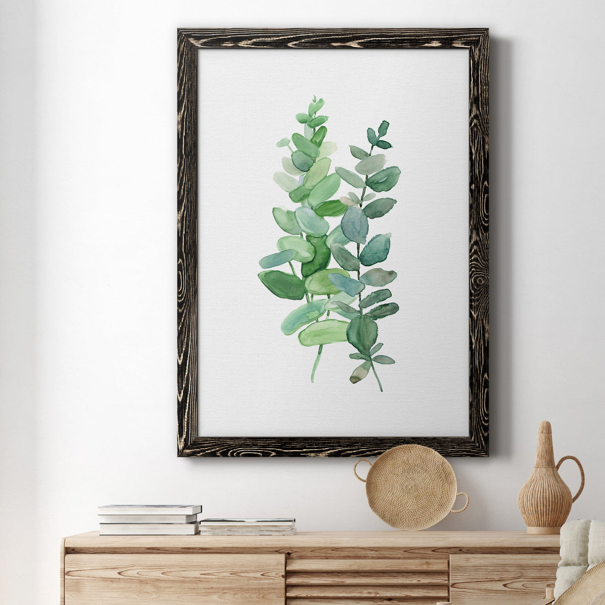 Eucalyptus II - Barnwood Framed Canvas Print