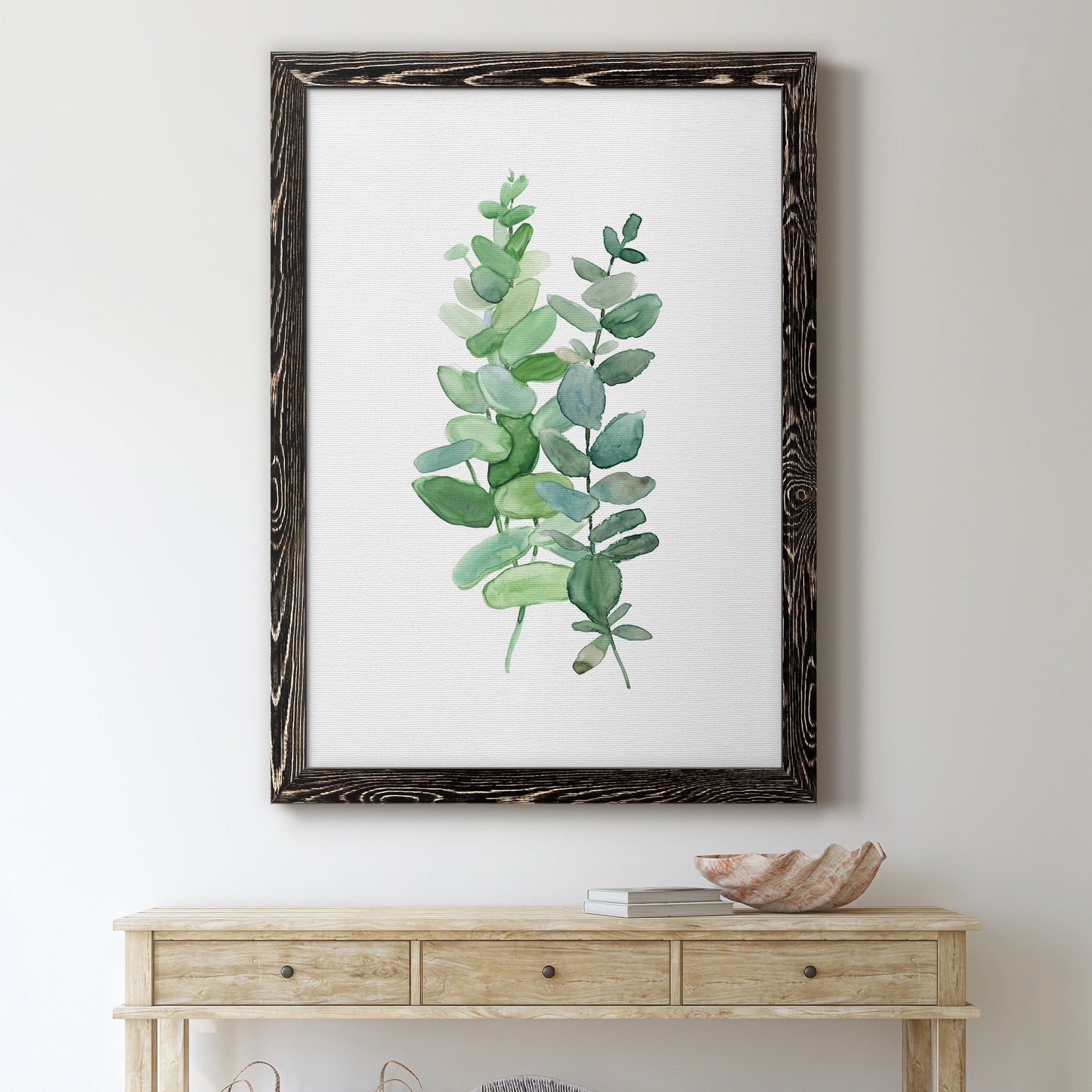 Eucalyptus II - Barnwood Framed Canvas Print