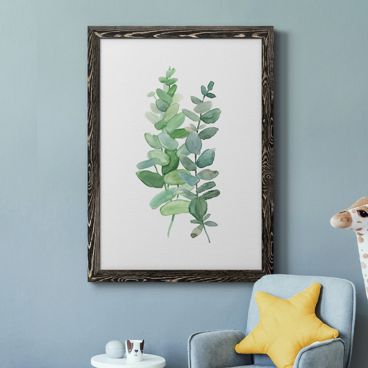 Eucalyptus II - Barnwood Framed Canvas Print