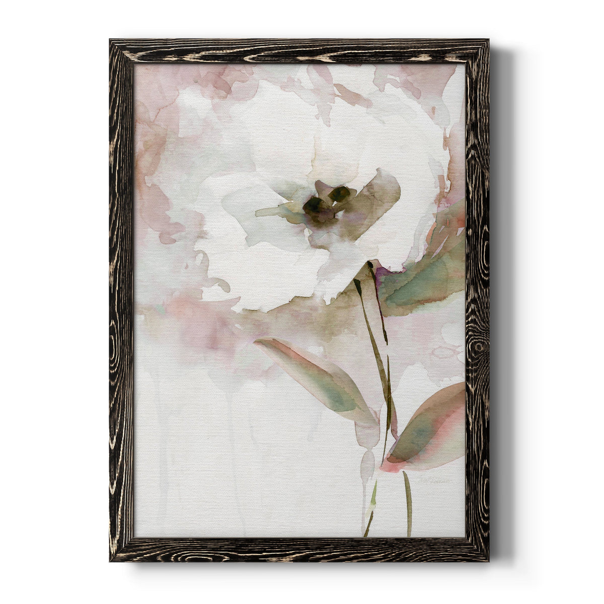 Summer Bloom II - Barnwood Framed Canvas Print