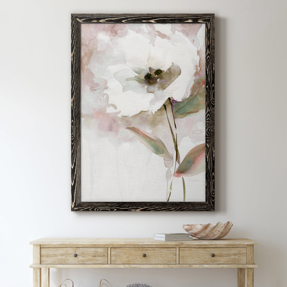 Summer Bloom II - Barnwood Framed Canvas Print