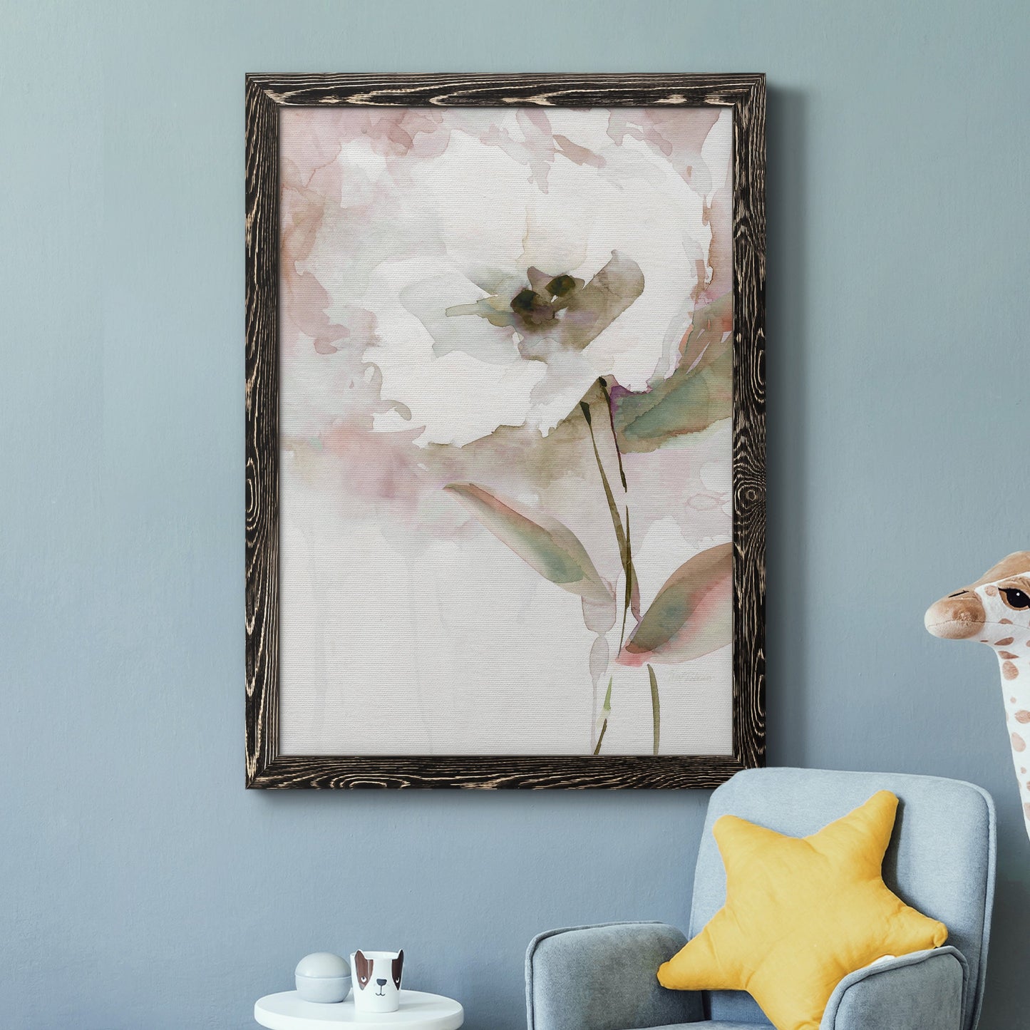 Summer Bloom II - Barnwood Framed Canvas Print