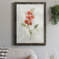 Linen Sweet Pea - Barnwood Framed Canvas Print
