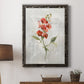 Linen Sweet Pea - Barnwood Framed Canvas Print
