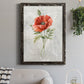 Linen Poppy - Barnwood Framed Canvas Print