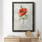Linen Poppy - Barnwood Framed Canvas Print