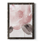 Blush Bloom I - Barnwood Framed Canvas Print