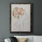 Fashion Floral Silhouette I - Barnwood Framed Canvas Print