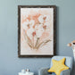 White and Coral Orchid I - Barnwood Framed Canvas Print
