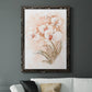 White and Coral Orchid II - Barnwood Framed Canvas Print