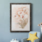 White and Coral Orchid II - Barnwood Framed Canvas Print