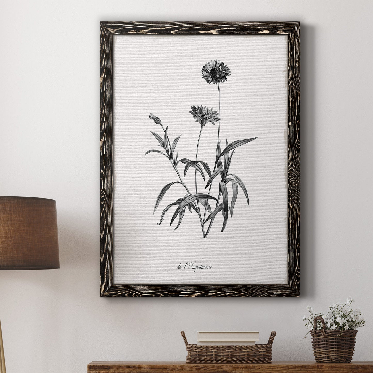 Simply Imperial - Barnwood Framed Canvas Print