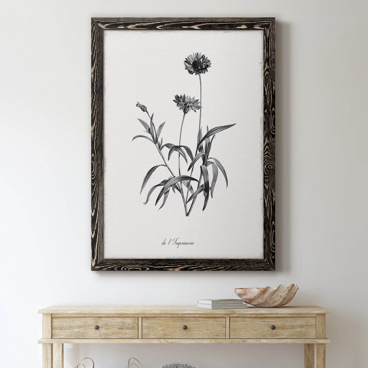 Simply Imperial - Barnwood Framed Canvas Print