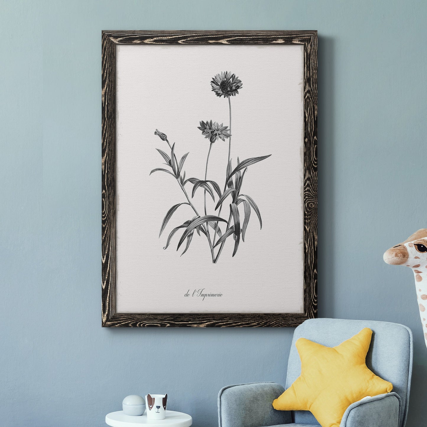 Simply Imperial - Barnwood Framed Canvas Print