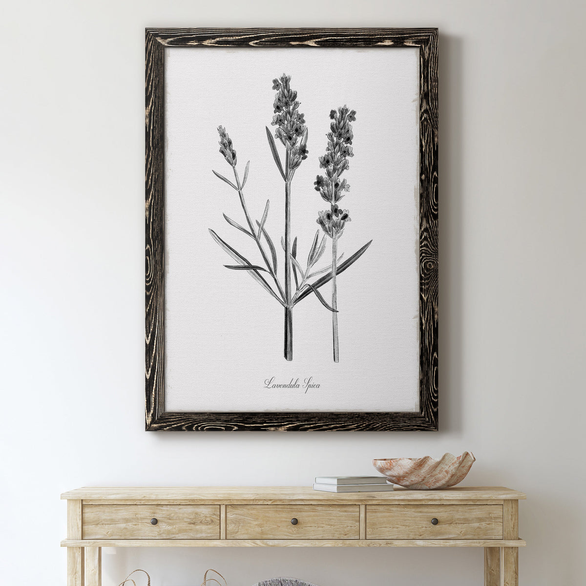 Simply Lavender - Barnwood Framed Canvas Print