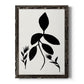 Silhouette Garden I - Barnwood Framed Canvas Print