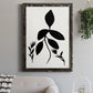Silhouette Garden I - Barnwood Framed Canvas Print