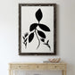 Silhouette Garden I - Barnwood Framed Canvas Print