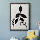 Silhouette Garden I - Barnwood Framed Canvas Print