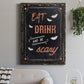 Be Scary - Barnwood Framed Canvas Print
