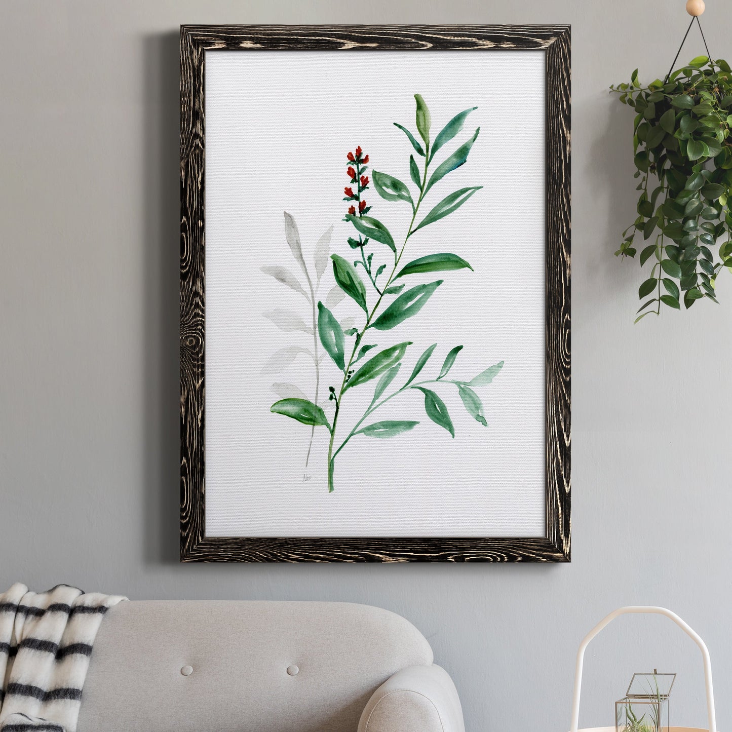 Freshly Picked III - Barnwood Framed Canvas Print