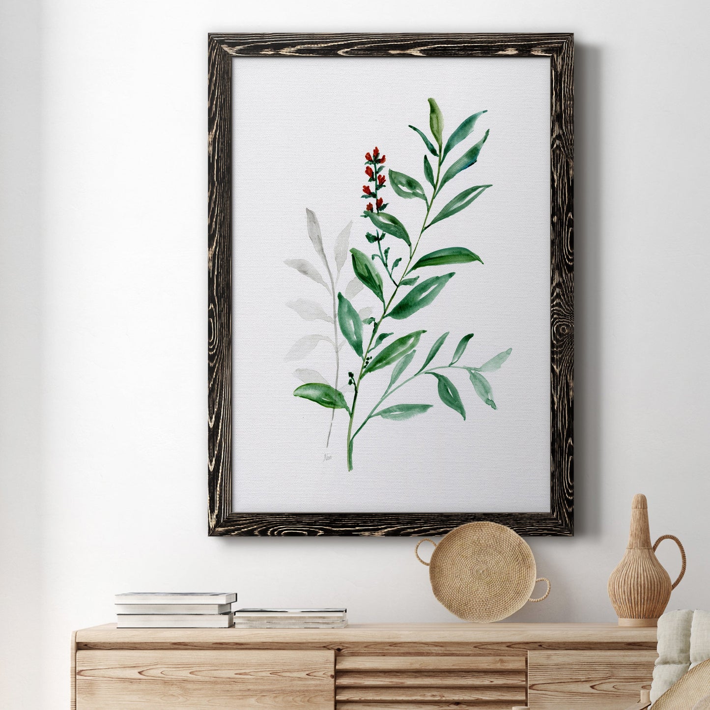 Freshly Picked III - Barnwood Framed Canvas Print