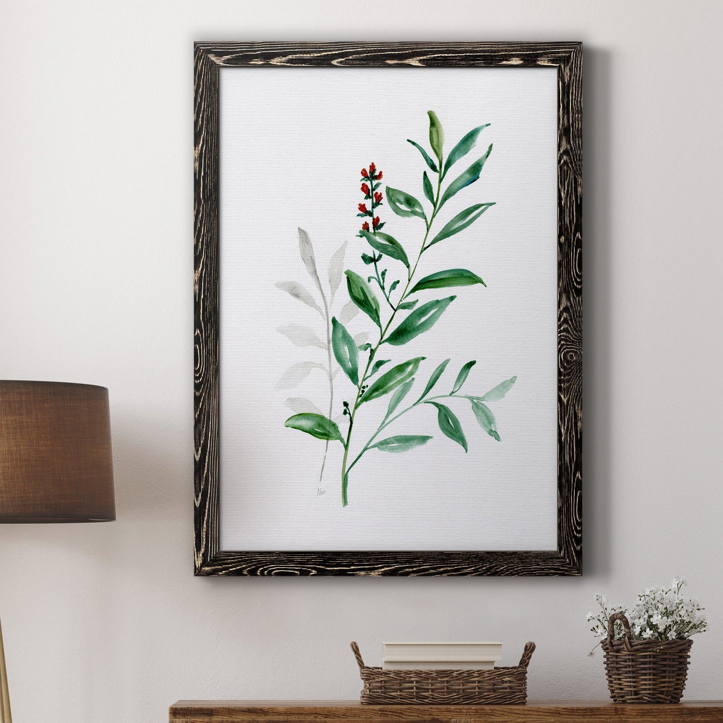 Freshly Picked III - Barnwood Framed Canvas Print