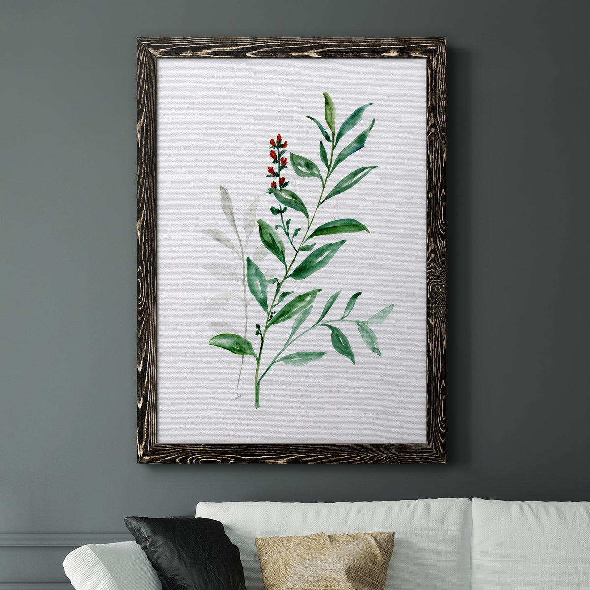 Freshly Picked III - Barnwood Framed Canvas Print
