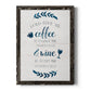 Coffee & Wine - Barnwood Framed Canvas Print