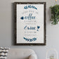 Coffee & Wine - Barnwood Framed Canvas Print