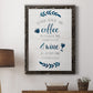 Coffee & Wine - Barnwood Framed Canvas Print